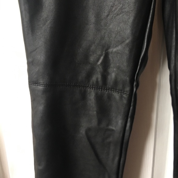 H&M Black Pleather Pants. - Picture 4 of 5